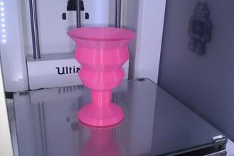 vaso cálice inkscape perfil a arte 3d print model - Mito3D