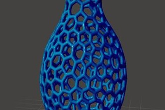 jarrón de voronoi & lg meshmixer art 3d print model - Mito3D