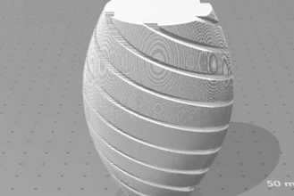 Vaso em exhaler art di3d vase 3d print model - Mito3D
