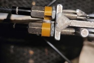 velomobiel break levers distance blocks maker diy velomobile cable tensioner 3d print model - Mito3D