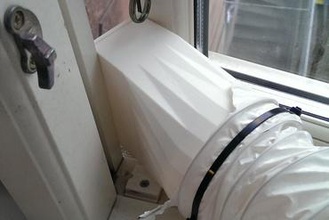 ventialtion de salida 100 mm redondo, cuadrado su casa útil aire secadora la boquilla ventilación un vaso 3d print model - Mito3D