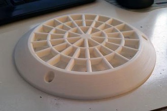 ventilator fan guard your home ventilation 115mm boat sailboat fusion 360 3d print model - Mito3D