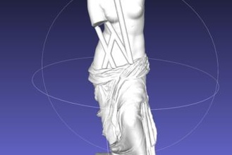 Venüs Milo inşa edilmiş destekler Sanat 3d print model - Mito3D