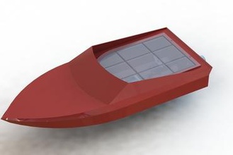 la versión 3 impreso en 3d jetsprint jet boat fabricante de bricolaje barco el sprint jetpump bomba rc control remoto nave 3d print model - Mito3D