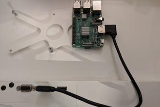 vesa 75 raspberry pi 3 montaje gadget el monte en la pared 3d print model - Mito3D