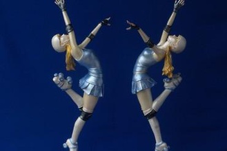victory dance art people person character woman female girl lady maiden figurine sculpture miniatures sport prize 3d print model - Mito3D