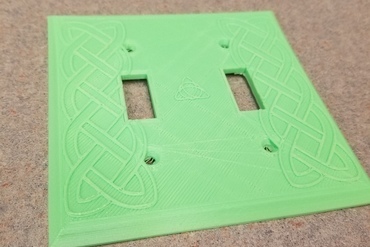 viking celtique doubles lumières couvercle de l'interrupteur votre maison 3D print model - Mito3D