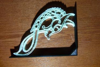 viking dragon shelf hanger your home 3d print model - Mito3D