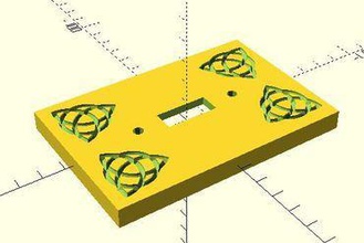viking interruptor de la luz placa frontal su casa 3d print model - Mito3D