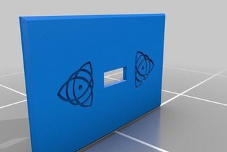 viking light switch plate your home 3d print model - Mito3D