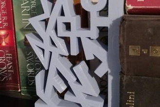 viking rune bookend your home my4777 3d print model - Mito3D
