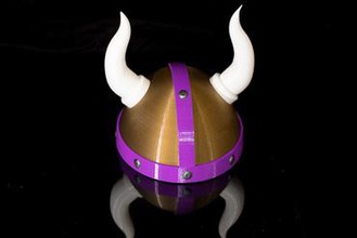 vikingos casco de la moda los el minnesota 3d print model - Mito3D