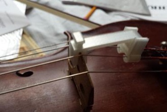violin viola cello mute other musical instrument music accessory taulman bridge 3d print model - Mito3D