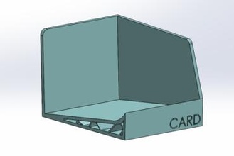 ziyaret kart Kulp destek gadget ofis organizatör 3d print model - Mito3D