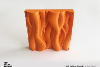 revestimento de parede, com ondas 1 outros 3d print model - Mito3D