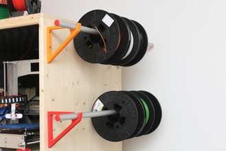 Wand-spool-Halter 3d-Drucker-Teile-Verbesserungen 20mm Stange spool spool-Halter Wand die Wandmontage 3d print model - Mito3D