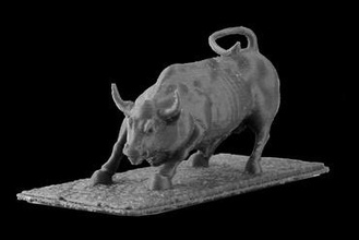 wall street bull, de nova york a arte 3d print model - Mito3D