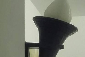 la pared de antorcha su casa lámpara montaje en llama fuego 3d print model - Mito3D