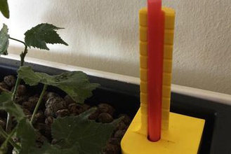 pot sulama öz su seviyesi göstergesi ev bitki 3d print model - Mito3D