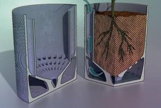 estanco ventilada elegante maceta su casa 3d print model - Mito3D