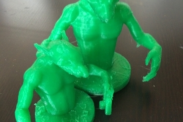 weasel homem estátua a arte 3D print model - Mito3D