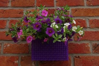 weaved flower pot your home weaving flowerpot 3d print model - Mito3D