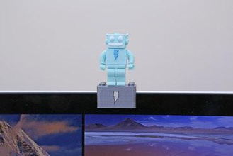 webcam cover-up lego brick adabot mini fig miniatures camera cover figures 3d print model - Mito3D