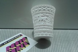 semanal taza de 50 justo el tiempo navidad fabricante bricolaje 3d art la copa los hogares cocina ornamento pla una sola pared supportless ultimaker útil florero 3d print model - Mito3D