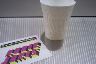 semanal copa nr11 criador de diy 3d a arte taça do agregado familiar cozinha ornamento pla único murada supportless ultimaker úteis vaso 3d print model - Mito3D