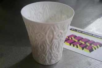 semanal copa nr12 criador de diy 3d a arte taça do agregado familiar cozinha ornamento pla único murada supportless ultimaker úteis vaso 3d print model - Mito3D