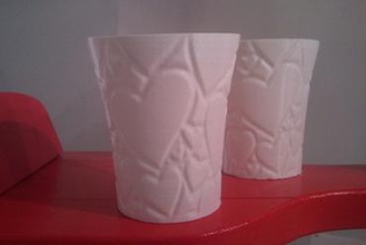 settimanale di coppa nr6 - san valentino maker fai da te 3d art tazza famiglia cucina low res ornamento pla a singola parete supportless ultimaker utile il vaso torneo 3d print model - Mito3D