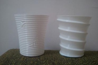 wöchentliche cups 24 & 25 haben geschraubt maker diy 3d Kunst cup Haushalt Küche ornament pla single-walled supportless ultimaker nützlich vase weekly 3d print model - Mito3D