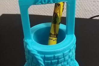 well pen holder your home pencils 3d print model - Mito3D