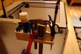 werkzeughalter - tool holder ultimaker 2+ 3d printer parts enhancements toolholder box 3d print model - Mito3D