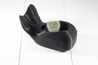 whale planter your home indoor plants plant holder succulents succulent planters 3d print model - Mito3D
