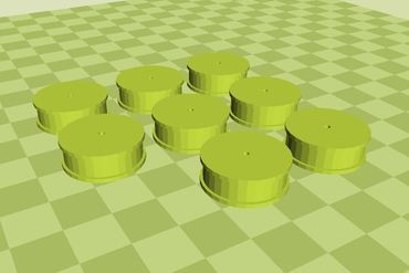 cubo de roda a arte 3D print model - Mito3D