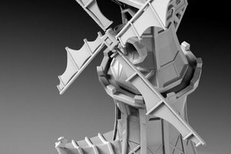 Windmühle - Spielzeug fantasy 3d print model - Mito3D