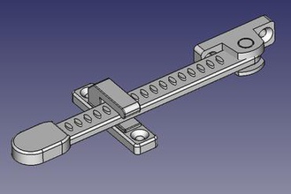 window latch your home spare parts freecad 3d print model - Mito3D