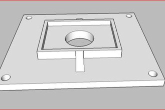alambre gromet de 3 pulgadas la placa cubierta fabricante bricolaje 3d print model - Mito3D
