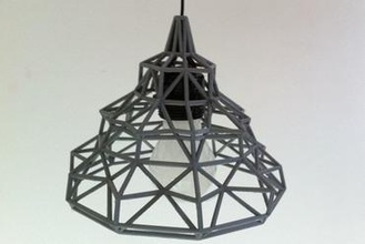 wire lamp 01 your home lighting c4d lampshade 3d print model - Mito3D