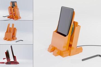 wireless charging station For your home charger handyholder handy stand holder 3d print model - Mito3D