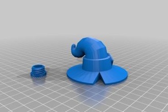 bruxas chapéu geocache geocaching 3d print model - Mito3D