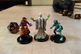 witches miniatures witch hag green sea night monster dungeons dragons & dnd pathfinder d&d 3d print model - Mito3D