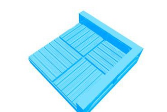 la madera de mazmorra esquina tile 2x2 juegos pathfinder azulejo no molestar 3d print model - Mito3D