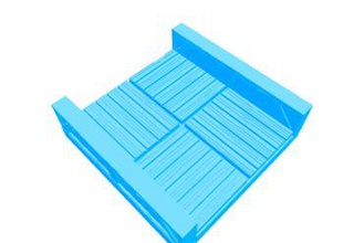 donjon de bois couloir tile 2x2 jeux pathfinder le mdn tuile 3d print model - Mito3D