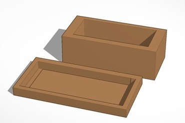 wooden jewelry box wood filament 3D print model - Mito3D