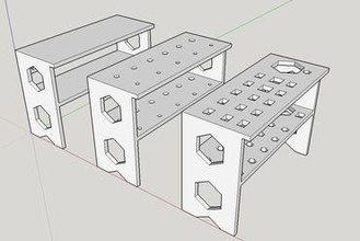 workbench tool holder maker diy toolholder screwdriver stand 3d print model - Mito3D
