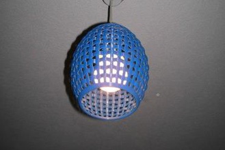 woven lampshade your home lamp lighting light 3d print model - Mito3D