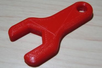 wrench17mm 3d printer parts enhancements printrbot simple metal tools wrench 3d print model - Mito3D