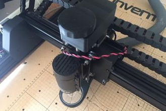 x-carve z-passo-passo parapolvere e manopola maker fai da te xcarve di polvere 3d print model - Mito3D